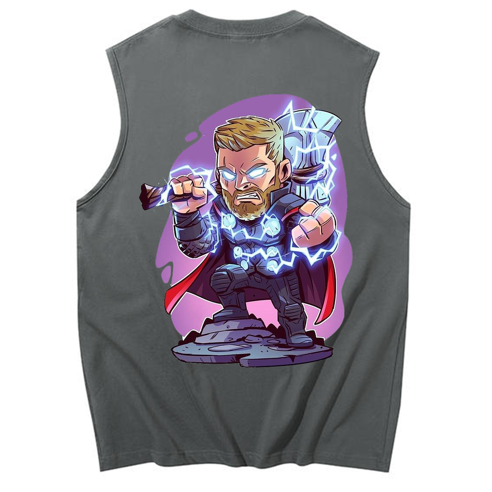（画像用） アベンジャーズ The Avengers コットン100％タンクトップ（背面プリント）
